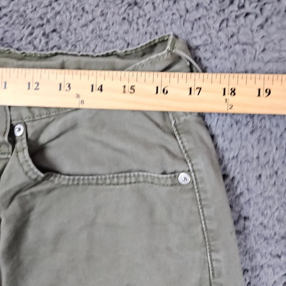 Levi's Mens 33x32 511 Slim Fit Olive Green Cotton‎ Blend Jeans